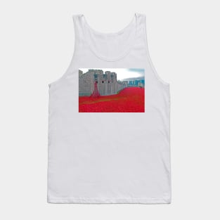 Tower Of London Red Poppy Tank Top